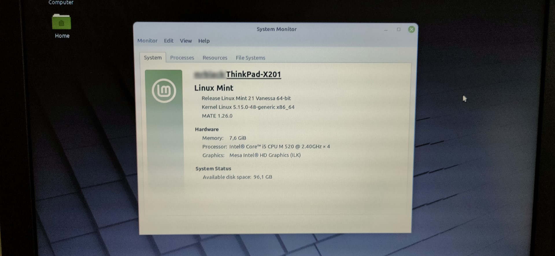 Lenovo Thinkpad X201
